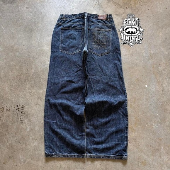 Ecko Unltd. Other - Baggy Ecko Unltd. Loose Wide Leg Denim Jeans Surf Summer Vintage Y2K 42x30